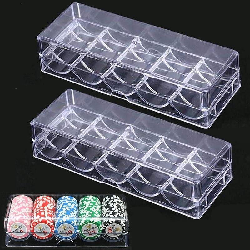 2 Piezas Caja da Fichas de Póquer