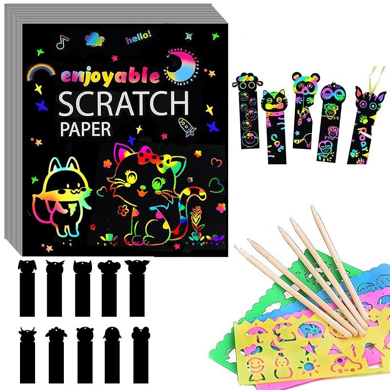 [20+10] Papel para Rascar y Dibujar de Arcoíris